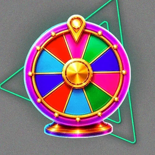 Colourful prize wheel