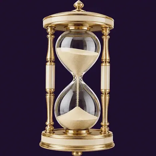 Ornate hourglass — Spinago