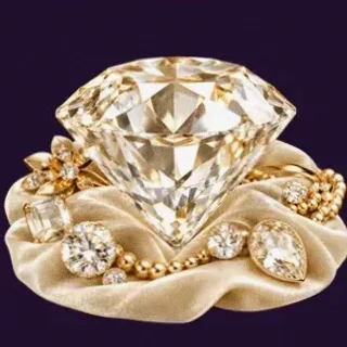 Faceted diamond gemstone — Spinago
