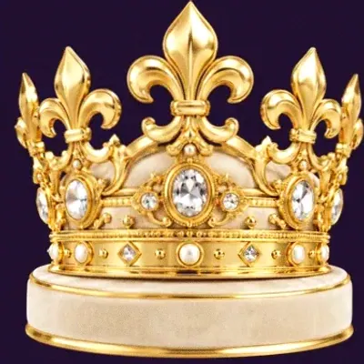 Jeweled royal crown — Spinago