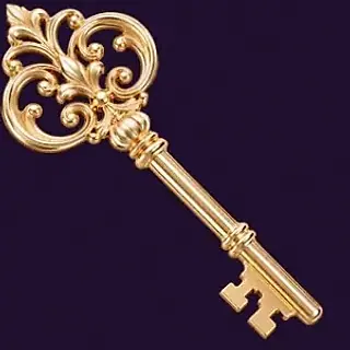 Ornate antique key — Spinago