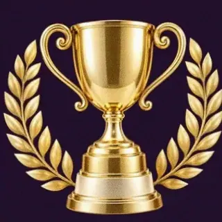Gold trophy cup — Spinago